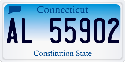 CT license plate AL55902