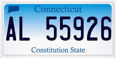 CT license plate AL55926