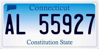 CT license plate AL55927