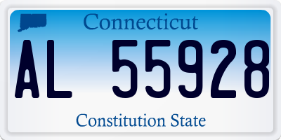 CT license plate AL55928