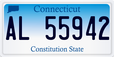 CT license plate AL55942