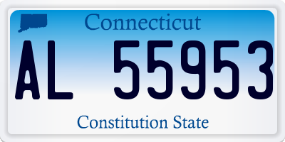CT license plate AL55953
