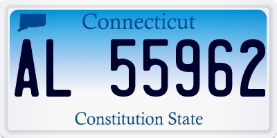 CT license plate AL55962