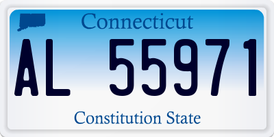 CT license plate AL55971