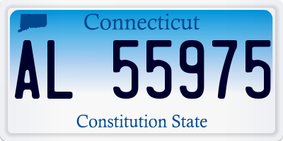 CT license plate AL55975