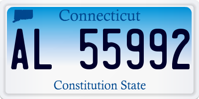 CT license plate AL55992