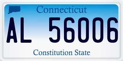 CT license plate AL56006