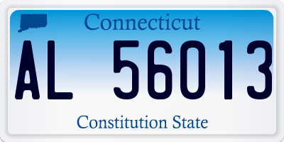 CT license plate AL56013