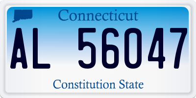 CT license plate AL56047