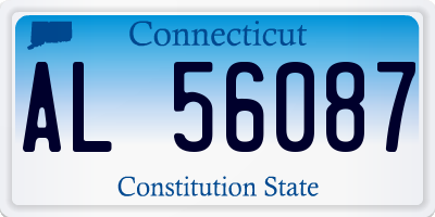 CT license plate AL56087