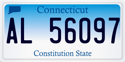 CT license plate AL56097