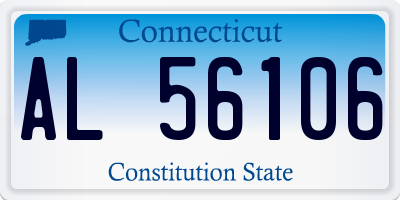 CT license plate AL56106