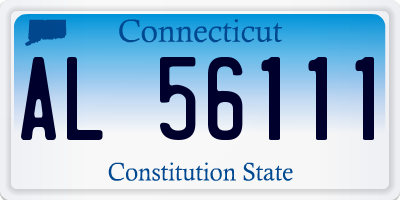 CT license plate AL56111