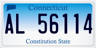 CT license plate AL56114