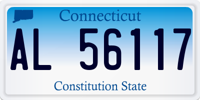 CT license plate AL56117