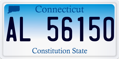 CT license plate AL56150