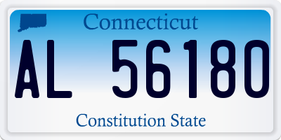 CT license plate AL56180