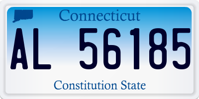 CT license plate AL56185