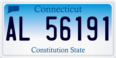 CT license plate AL56191