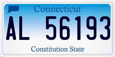 CT license plate AL56193
