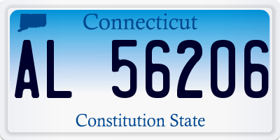 CT license plate AL56206