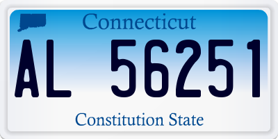 CT license plate AL56251