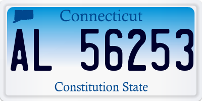 CT license plate AL56253