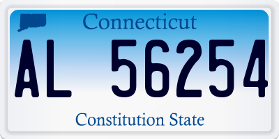CT license plate AL56254