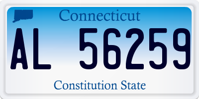 CT license plate AL56259