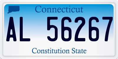 CT license plate AL56267