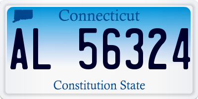 CT license plate AL56324