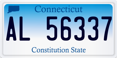 CT license plate AL56337