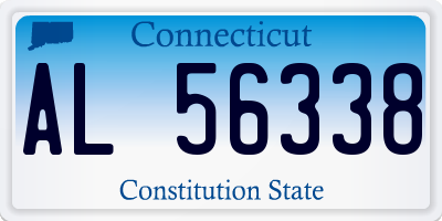 CT license plate AL56338