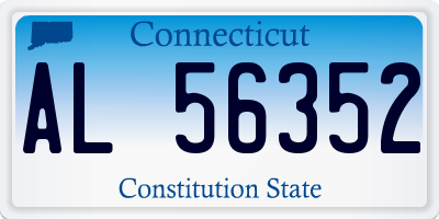 CT license plate AL56352