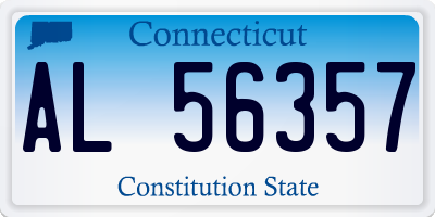CT license plate AL56357