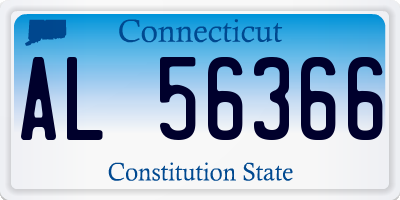 CT license plate AL56366