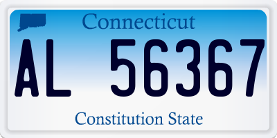 CT license plate AL56367