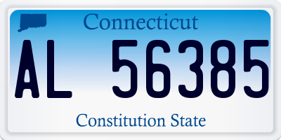 CT license plate AL56385