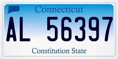 CT license plate AL56397