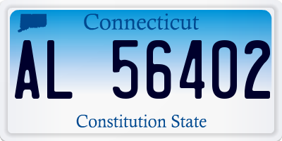 CT license plate AL56402