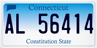 CT license plate AL56414