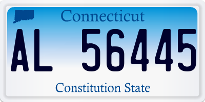 CT license plate AL56445
