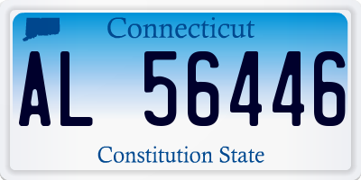CT license plate AL56446