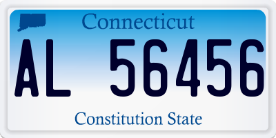 CT license plate AL56456