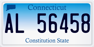 CT license plate AL56458