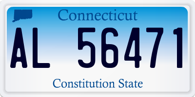 CT license plate AL56471