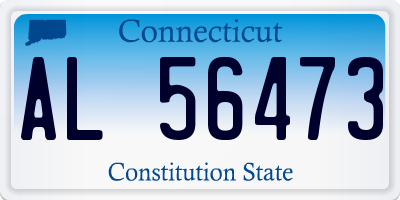 CT license plate AL56473