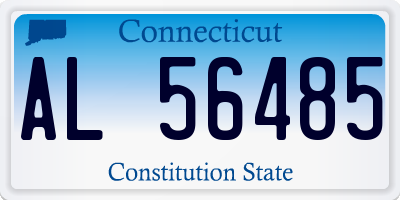 CT license plate AL56485