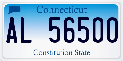 CT license plate AL56500