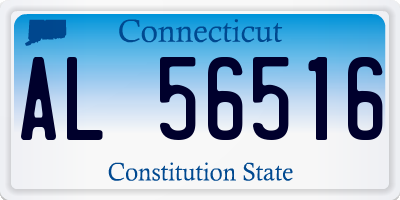 CT license plate AL56516